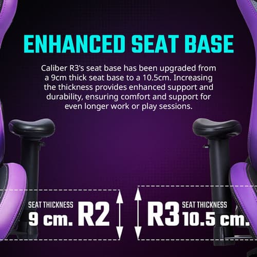 Cooler Master Caliber R3 Gaming Chair (Purple-Black)